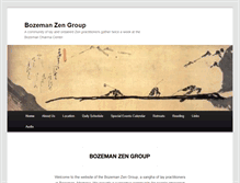 Tablet Screenshot of bozemanzengroup.org